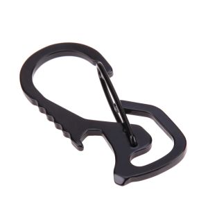 Lifter Hex Driver Bottle Opener Keychain RingKeychain Hook  Outdoor Stainless Steel Carabiner Cap  Multi Tool Hiking Accessories