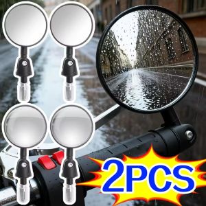 2PCS New Foldable Motorcycle Side Blind Spot Wide Angle Mirror Handlebar Extension New Motorcycle Handlebar End Mirrors