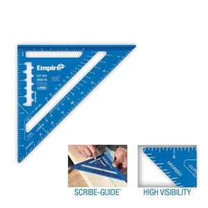 Empire 7 in. Measuring Laser Etched Aluminum Rafter Triangle Square