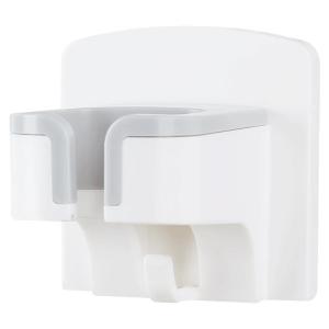 Lazy Persons Hair Dryer Holder No Drilling Required Bathroom Organizer White Wind Blower Stand Placement Bracket