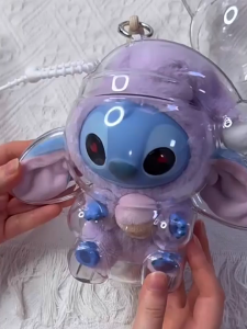 Stitch Doll Protective Shell Pendant Anime Stitch Doll Dustproof Protect Box Tahan Gores