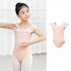 Short Sleeve Summer Style Ballet Leotard & Dance Gymnastics Outfit Girls