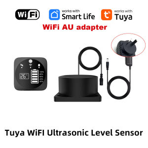 Fabo | Ultrasonic Tank Level Sensor Tuya WiFi RF433MHZ liquid level Monitor Alarms APP Remote Control Indoor Household Alarm