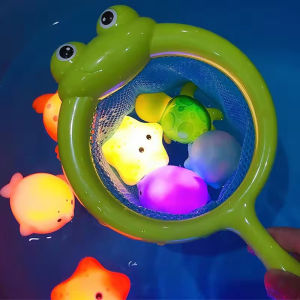 9pcs Floating Light Up Animal Bath Toy Safe PVC Material For Children 3-5 Years Old Perfect For Pools 195F