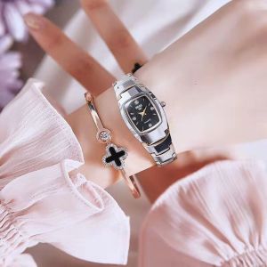 (COD) Jam Tangan Wanita Oruss Kotak Original Rantai Kecil Minimalis Anti Air Analog