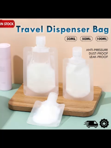 Travel Foldable Lotion Packing Bag Bottle Dispenser Bag Reusable Travel Dispensing Bag/Pouches for Lotion Shampoo Liquid