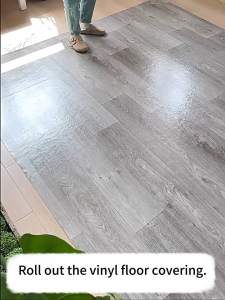 Linoleum rubberized floor matVinyl flooring Waterproof Oilproof Rubberized Linoleum Floor Mat Easy to Clean and DurableWrinkle Free.Makapal PVC Vinyl Mat for Kitchen Bathroom