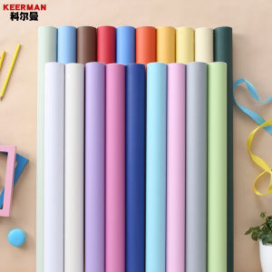 Pure Color Wall Stickers Self Adhesive Waterproof Moisture Proof Bedroom Decorative PVC Adhesive Stickers Blue And Colorful