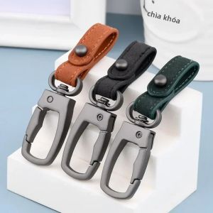 Móc Khóa Da Thật Thủ Công DIY Thời Trang Móc Khóa Ô Tô Dụng Cụ Giữ Chìa Khóa Phụ Kiện Quyến Rũ