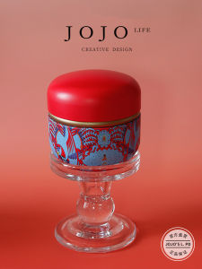 Handmade Red Crane Pattern Soy Wax Candle Aromatic Home Decorations Indoor Scents Universal Gift for All Seasons And Occasions