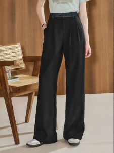 KUHNMARVIN | Quần Jeans Nữ Đùi Thẳng Thiết Kế Eo Sạch