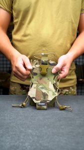 IDOGEAR Tactical Bottle Pouch Radio Pouch Quick Release Buckle Radio Pouch MOLLE Multi-function Elastic Rope Adjustable Tool Pouch 3580