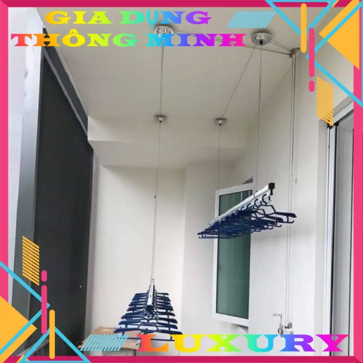 Giàn Phơi Quần Áo Thông Minh Nhập Khẩu Sankaku Phủ Niken Sáng Bóng Giúp ...