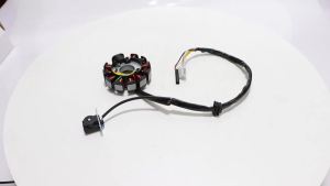 11-Pole Motorcycle Ignition Coil Generator Stator 6 Copper Wire Magneto for GY6 125CC CB125 ZS125 Moped - Motorcycle Accessories