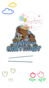 JomParty Birthday Decoration Theme Cute Animal Capybara Jamuan Hari Jadi Anak Dekorasi Tema Comel Capybara Viral