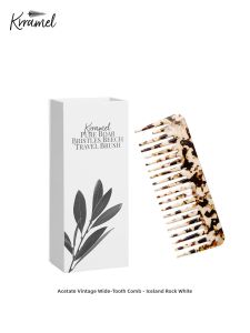 KRRAMEL | Portable Acetate Wide-toothed Comb for Wet and Dry Hair Unsnarling Long Hair for Women