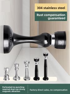 MONLEYTA | Stainless Steel Door Magnet Strong Magnetic Iron Bathroom Toilet Anti-Collision Door Stop Wall Mounted Door Closer