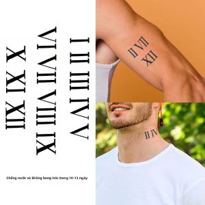 Hình Dán Tạm Thời Hình Xăm Chữ Cái Chống Thấm Nước Bền Lâu Kiểu Chữ Cái Hình Xăm Giả Bán Vĩnh Viễn Cho Tay Cổ - 14+