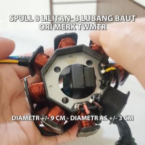 Spull Koil Koel Coil Coel 8 Lilitan Kendaraan Motor Tiga Roda Viar Kaisar Karya JialIing Fukuda Nozomi Tossa Happy Dll - 1A
