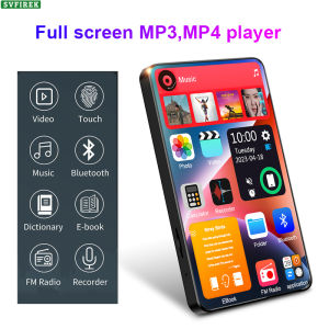 MP3 MP4 Player HiFi Sound 4 Inch Full Touch Screen 16GB BT 5.0 HD Video Player with Speaker Recorder Ebook Support TF Card