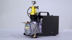 Tuxing TXES031: 4500psi 300bar Dual Cylinder Adjustable High Pressure Air Compressor