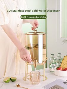 CRISTALGLASS | Taps-equipped Glass Cold Water Pitcher High Temperature Resistance Large Capacity