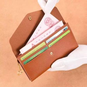 Long Thin Soft Leather Wallet for Women Large Capacity Simple Fashion Handheld Bag 2025 New Style Youth PU Material