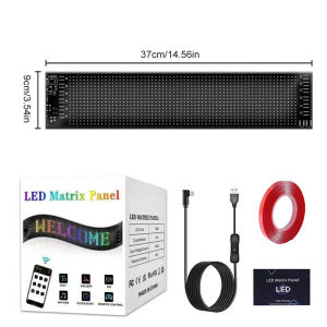 JJRC | LED Matrix Panel Flexible Screen LED Car Sign Programmable Display Animation Scrolling Sign APP Control Shop Bar Party Festival