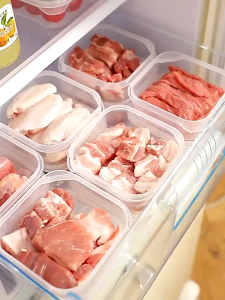 Food Storage Container Fresh Keeping Box With Cover Refrigerator Kitchen Organizer for Fruit and Meats - Keimav official