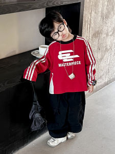 Cool Long Sleeve Childrens T-shirt Baby Boys Girls Clothes Base Layer Shirt Autumn Fashionable Kids Clothing Cotton Polyester