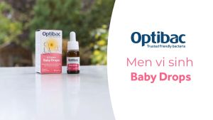 Men vi sinh Optibac Probiotics Baby Drops dạng giọt cho trẻ sơ sinh từ 0 đến 3 tuổi bổ sung lợi khuẩn đường ruột & hỗ trợ khả năng miễn dịch ngay từ tháng năm đầu đời (10ml/30 lần)