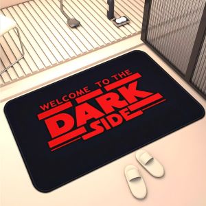 Welcome To Dark Side Floor Mat-Non-slip Crystal Fleece Floor Mat for High Flow Areas Indoor and Outdoor Decor-Easy