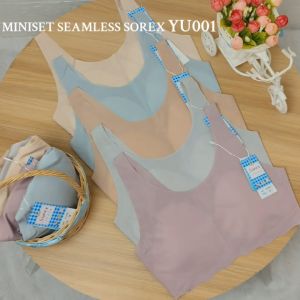Miniset Seamless Sorex YU001 Tanpa Jahitan Anti Nyeplak Size S-XL/ Bra Remaja Sorex YU001 Seamless