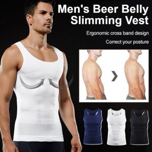 Shaping Vest For Men Tummy Control Sleeveless Shirts Slimming Singlet Men Belly Shaper Compression Tank Top