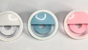 Rechargeable Portable Dimmable Clip LED Mini Selfie Ring Light Beauty Makeup LED Light Mobile Smart Phone Tablet