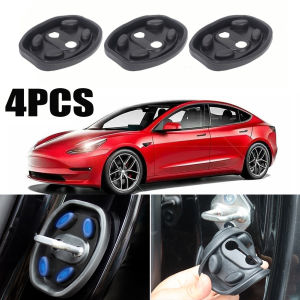4Pcs New Car Door Lock Pad Upgraded Thickened Anti-collision Cushion Silicone Protection Latch Cover Universal Lock Buckle Buffer Auto Accessories