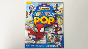 Marvel Spidey & Amazing Friends Colour & Pop Colouring Book with 80+ Stickers For Kids