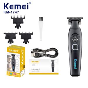 Kemei Electric Hair Cutting Machine Cordless Hair Clipper Professional Rechargeable Trimmer for Beard Men Hair Removal  KM-1747