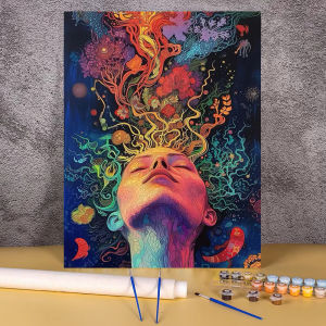 Kayou | DIY Digital Painting Paint By Numbers Women Portrait Frameless Handpainted Painting Art Picture Artcraft on Canvas Unique Gift
