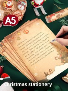 ZEEGO | Christmas Retro Kraft Paper A5 Decoration Letter Set