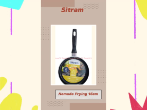 Sitram Nomade Frying 16cm Wajan Penggorengan Mini Dengan Gagang Tangkai Warna Biru Navy Wajan Ukuran Kecil