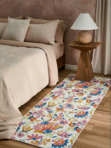 Nabis | French Pastoral Eden Garden Wool-Feel Long Bedside Rug