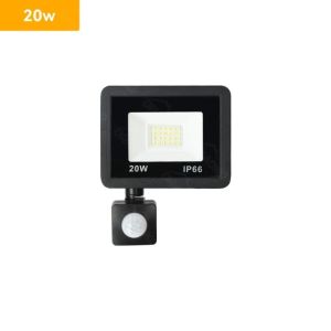 LED Floodlight PIR Motion Sensor White IP66 Waterproof Outdoor 220V Exterior Projector Spotlight 100W 50W 30W 20W 10W Wall Lamp