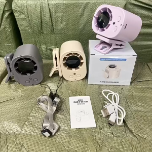 199 Gears High Speed Clip Fan With Light Mini Fan Portable Fan Strong Wind Used for Outdoor Travel & Umbrella Fan 夹式风扇