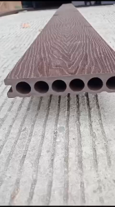 wpc decking outdoor/lantai decking/pvc decking lantai bulat dan kotak