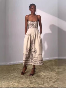 เดรส GY25099พิมพ์ลายแฟชั่น