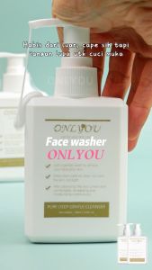 ONLYOU 3pcs Amino Facial Wash/Anti Acne /Oil Control/Brightening/Hydrating/Calming and Soothing Cleansing Essence/150ML Wajah Facial Cleanser