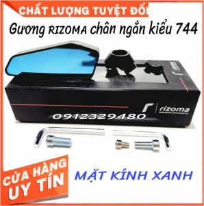 Gương Chiếu Hậu Rizoma Cao Cấp 744 Chân Ngắn Gắn Bên Trái Cho Nhiều Dòng Xe (Giá 01 chiếc)