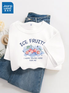 เสื้อยืดคอกลมแขนสั้นทรงหลวมสำหรับผู้หญิง ทรงหลวม กางเกงขาสั้นทรงหลวม เสื้อผ้าทำงานฤดูร้อน KMV Jeanswest