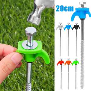 7.8Inch/20Cm đinh dựng lều Carbon cắm trại bằng thép đinh dựng lều Lục Giác Chủ Đề Neo Mặt Đất Móng Tay Cát Móng Tay Ngoài Trời bạt không thấm nước Cắm Trại phụ kiện lều